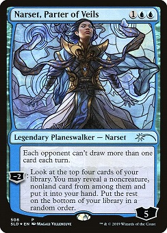 🔥 Narset, Parter of Veils Secret Lair Drop - Stained Glass Art